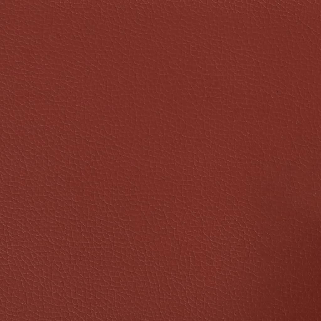 vidaXL Ławka, winna czerwień, 70x35x41 cm, tapicerowana sztuczną skórą
