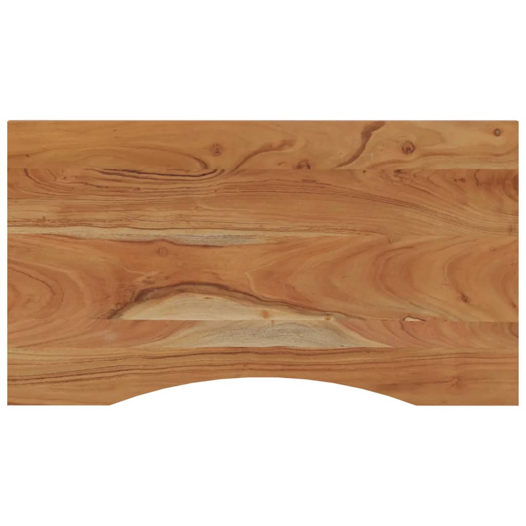 vidaXL Blat biurka, 80x50x2,5 cm, prostokątny, lite drewno akacjowe