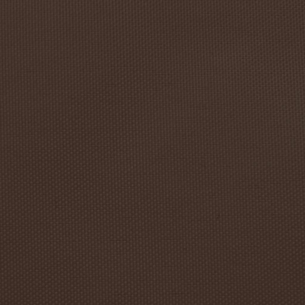 vidaXL Trójkątny żagiel ogrodowy, tkanina Oxford, 5x6x6 m, brązowy