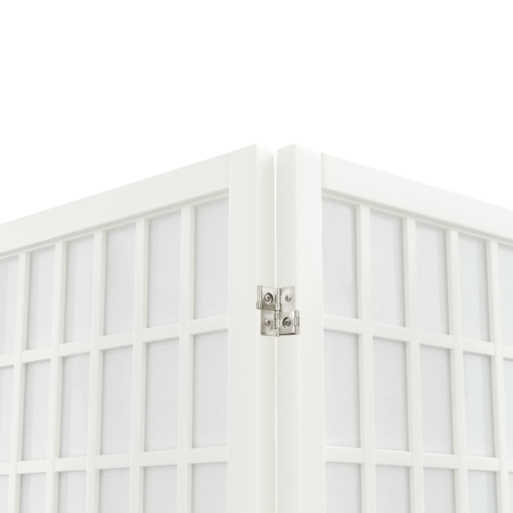 vidaXL Składany parawan 3-panelowy, styl japoński, 120x170 cm, biały
