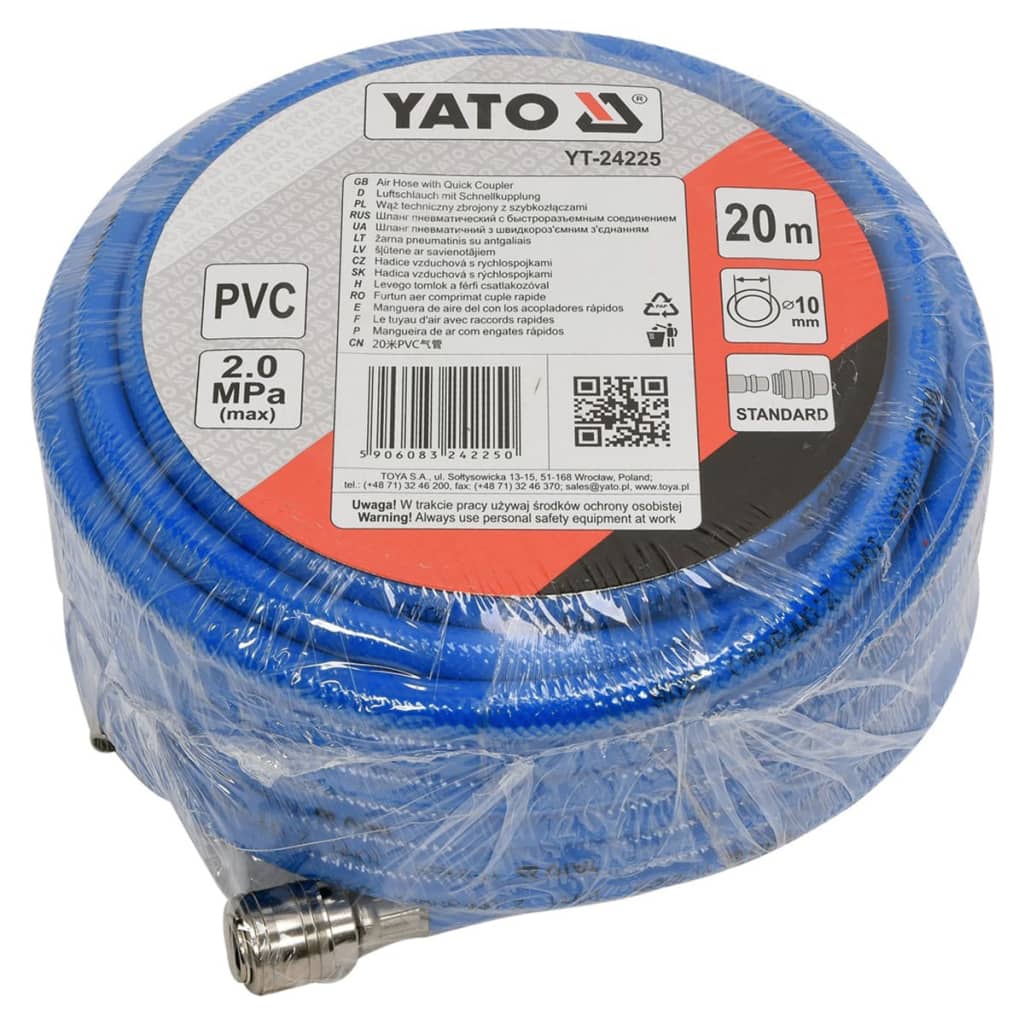 YATO Wąż do sprężonego powietrza 20 m PVC YT-24225