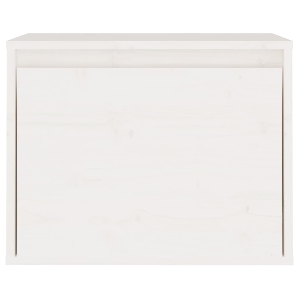 vidaXL Szafka ścienna, biała, 45x30x35 cm, lite drewno sosnowe