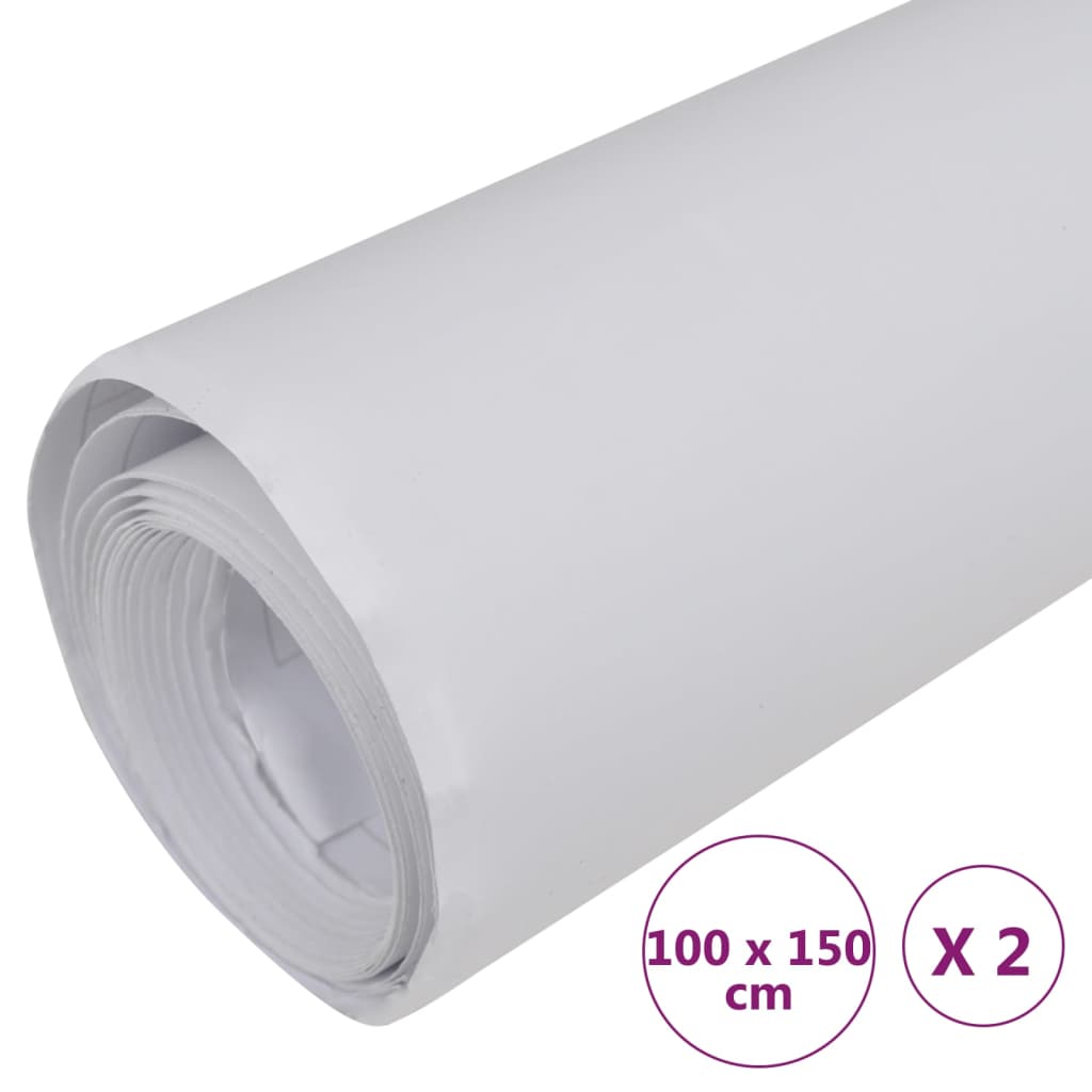 vidaXL Folie samochodowe, 2 szt., białe matowe, 100x150 cm