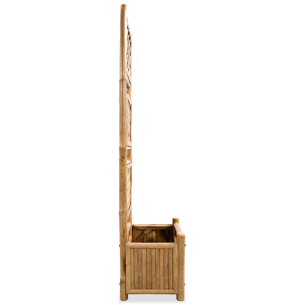 vidaXL Podwyższona donica ogrodowa z kratką, bambus, 40 cm