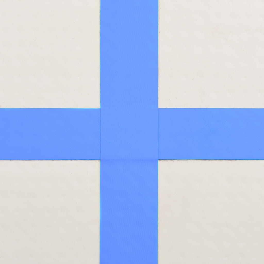 vidaXL Mata gimnastyczna z pompką, 300x100x15 cm, PVC, niebieska