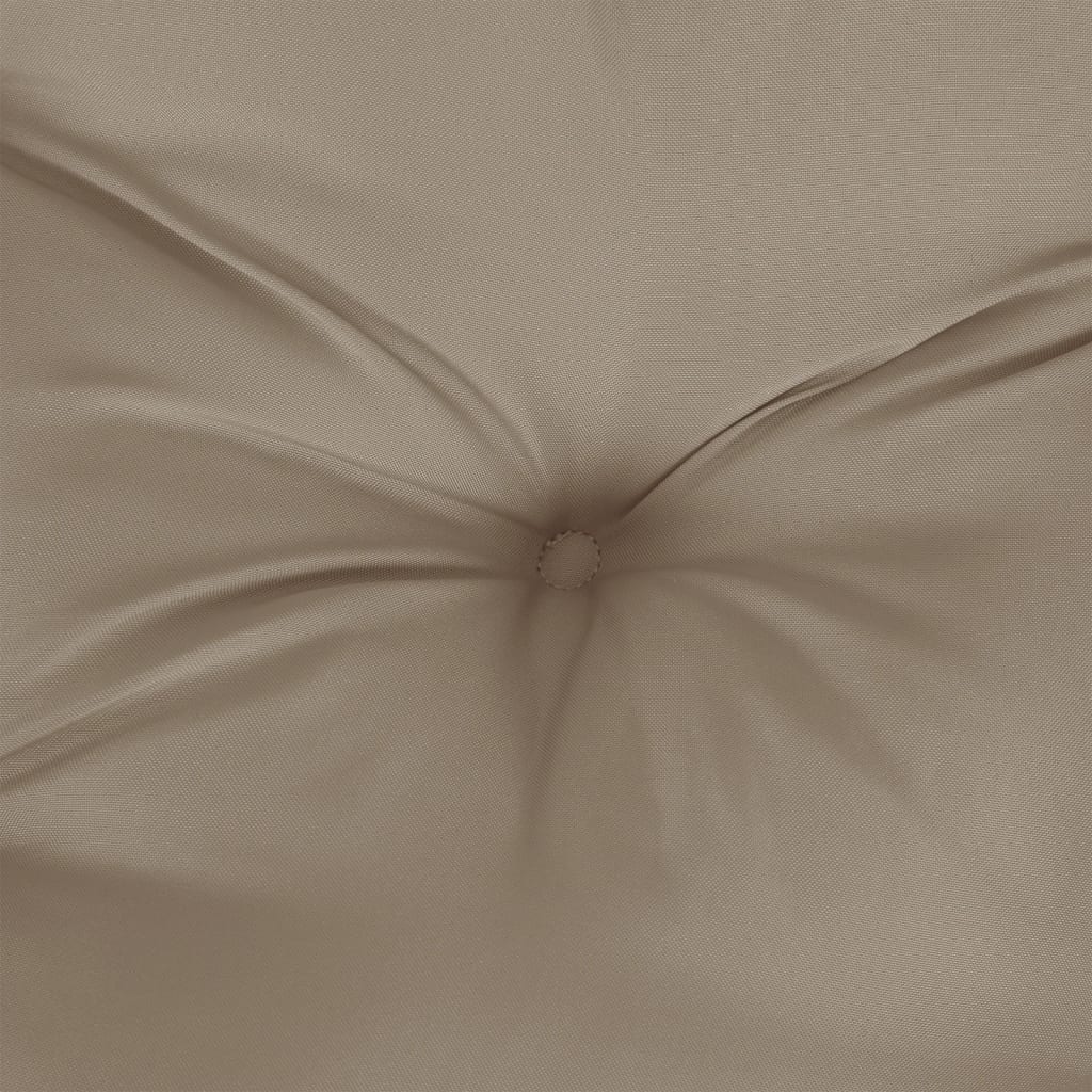 vidaXL Okrągła poduszka, taupe, Ø 100x11 cm, tkanina Oxford
