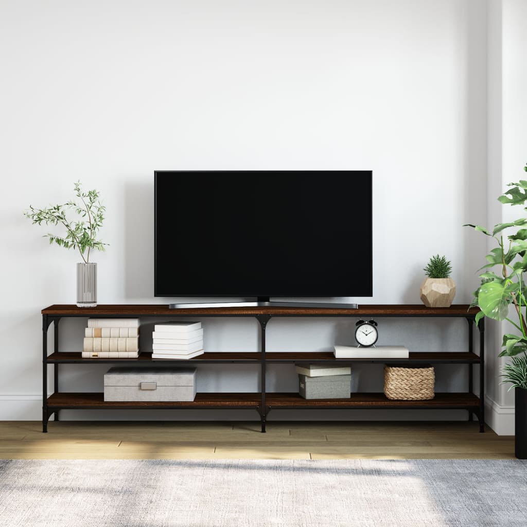 vidaXL Szafka pod telewizor, brązowy dąb, 180x30x50 cm