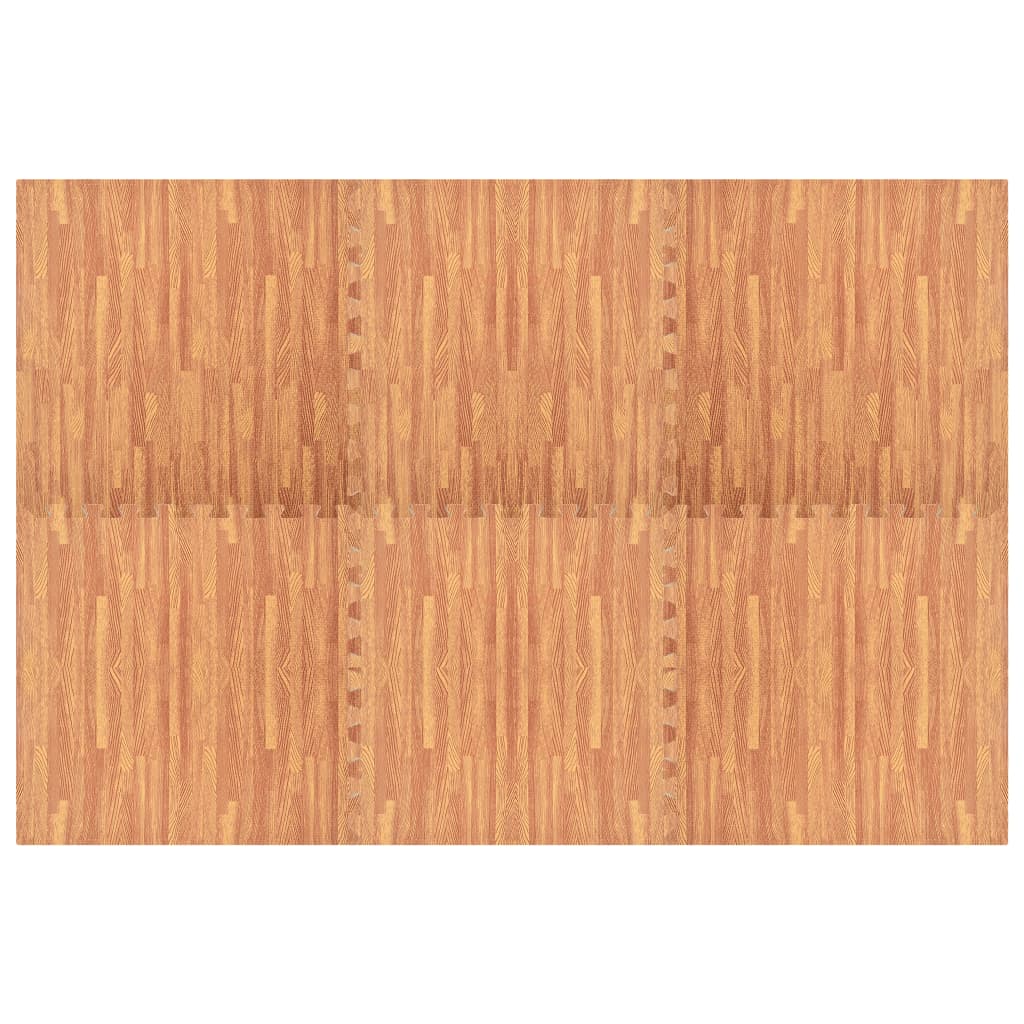 vidaXL Maty podłogowe, 6 szt., wzór drewna, 2,16 ㎡, pianka EVA