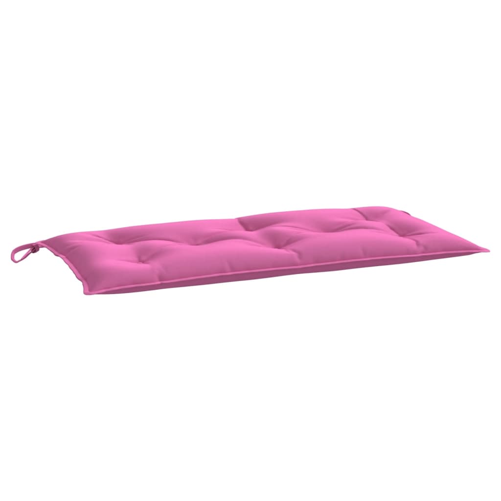 vidaXL Poduszka na ławkę ogrodową, różowa, 100x50x7 cm, tkanina