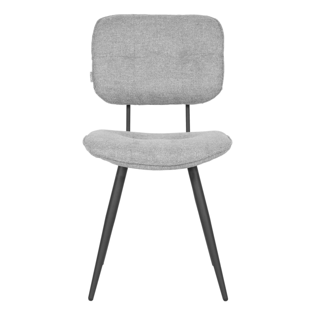 LABEL51 Krzesła stołowe Lux, 2 szt., 49x60x87 cm, kolor cynkowy