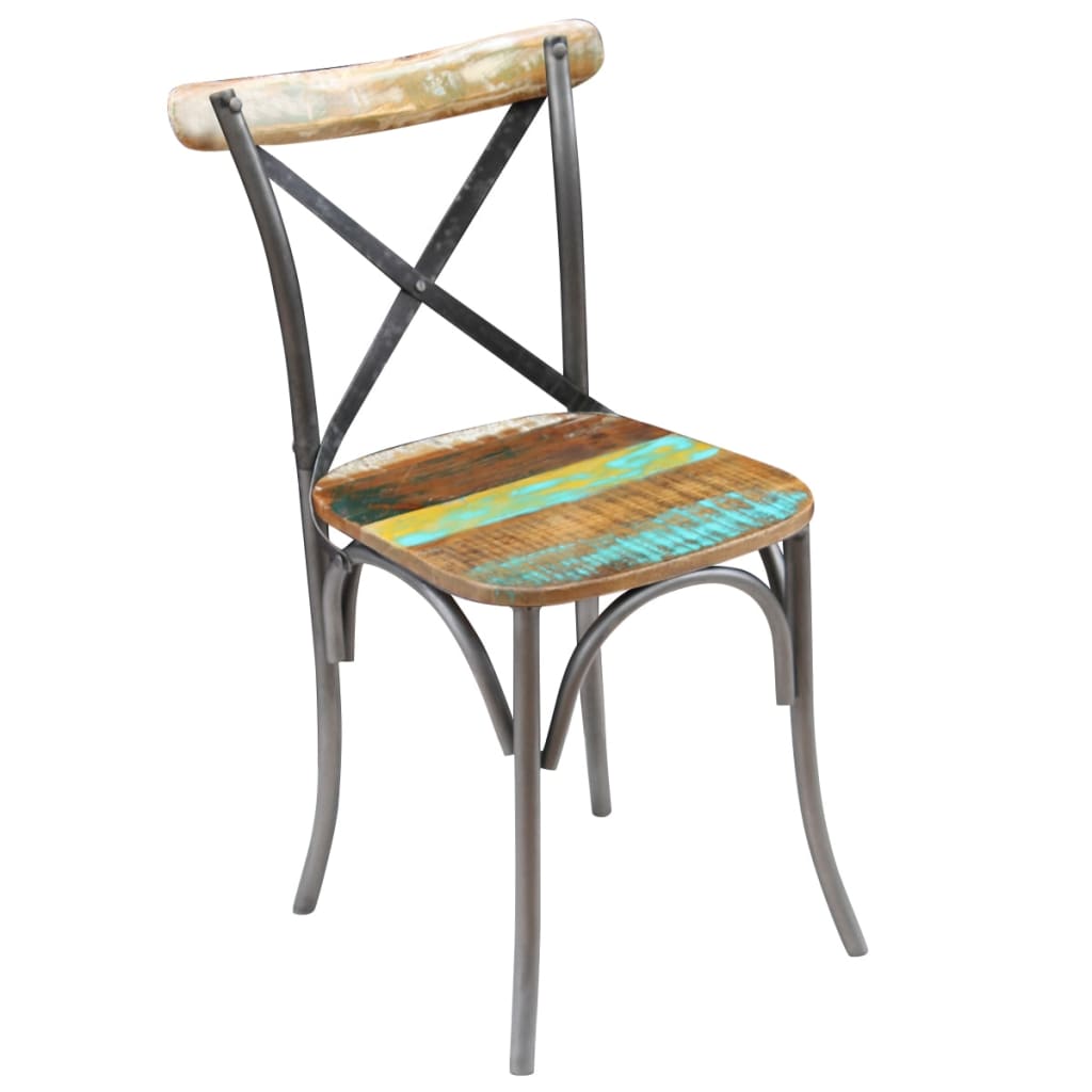 vidaXL Krzesła stołowe, 4 szt., lite drewno z odzysku