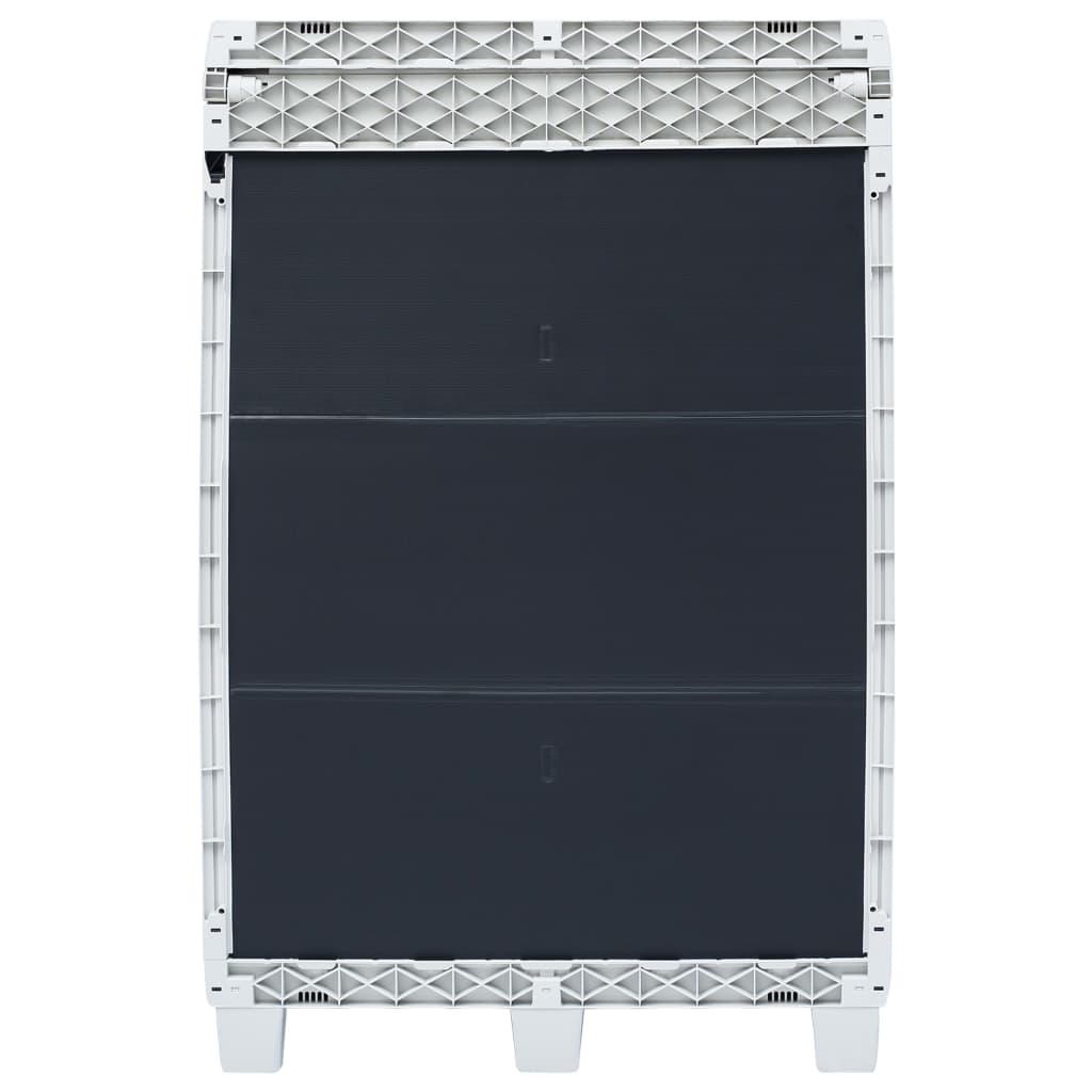 vidaXL Ogrodowy pojemnik do segregacji odpadów + 3 worki, 65x38x102 cm