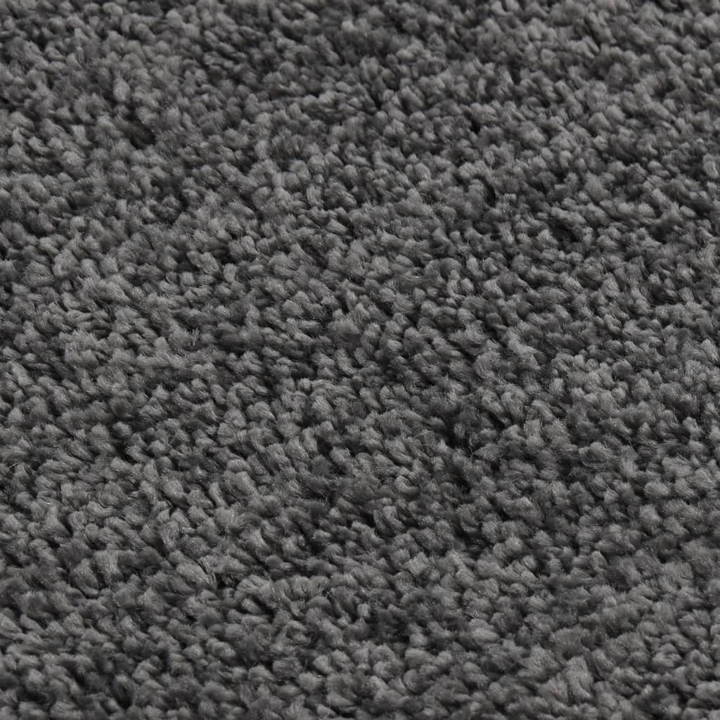 vidaXL Dywan shaggy, ciemnoszary, 160x230 cm, antypoślizgowy