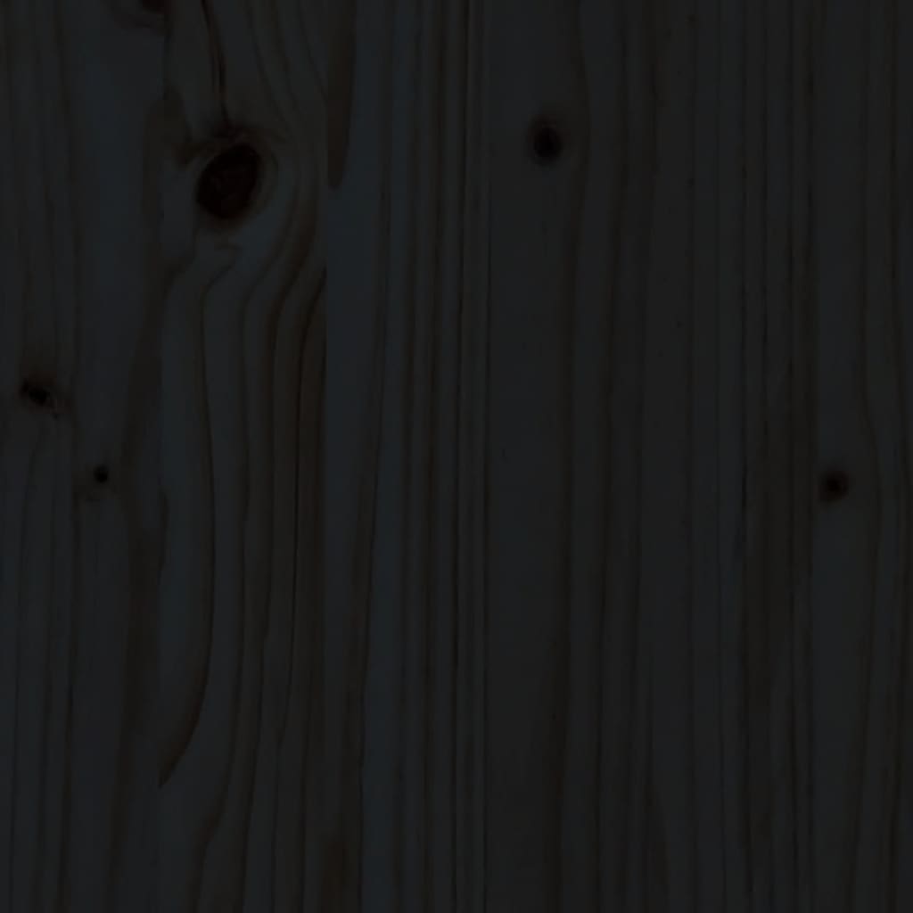 vidaXL Ławka ogrodowa, czarna, 110x38x45 cm, lite drewno sosnowe