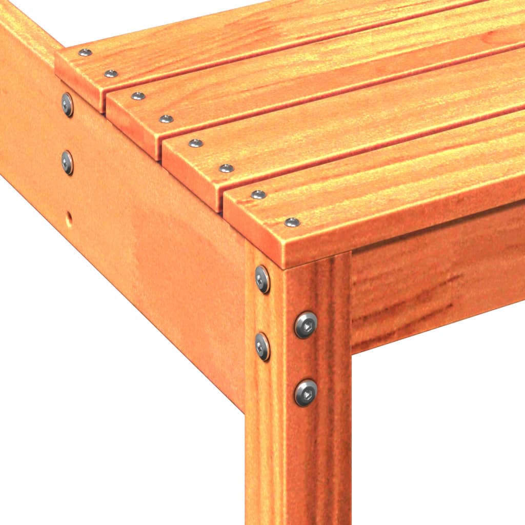 vidaXL Stół piknikowy, woskowy brąz, 160x134x75 cm, drewno sosnowe