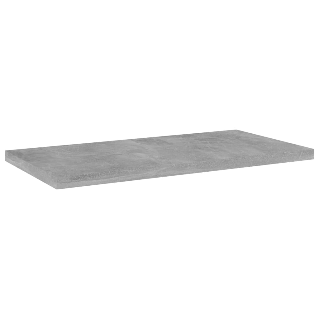 vidaXL Półki na książki, 8 szt., szarość betonu, 40x20x1,5 cm