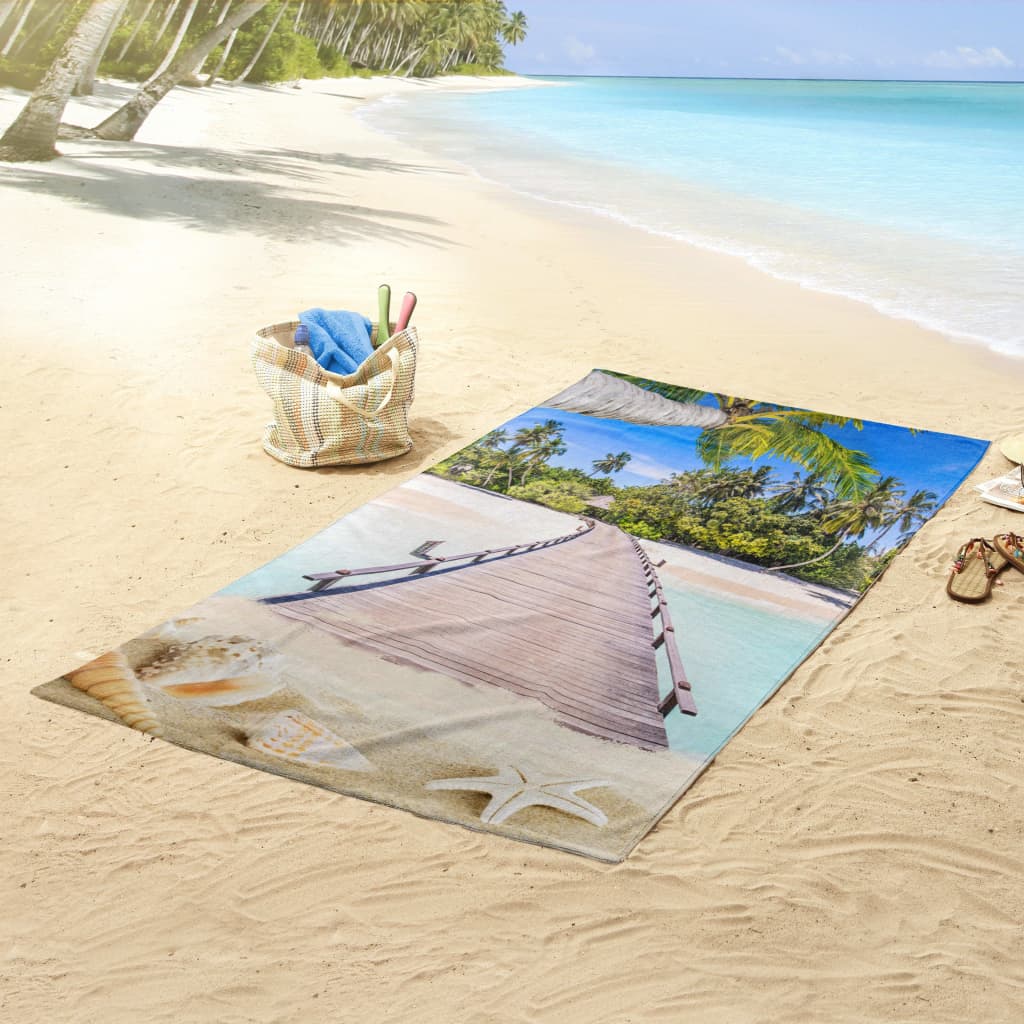 Good Morning Ręcznik plażowy MOANA, 100x180 cm, kolorowy
