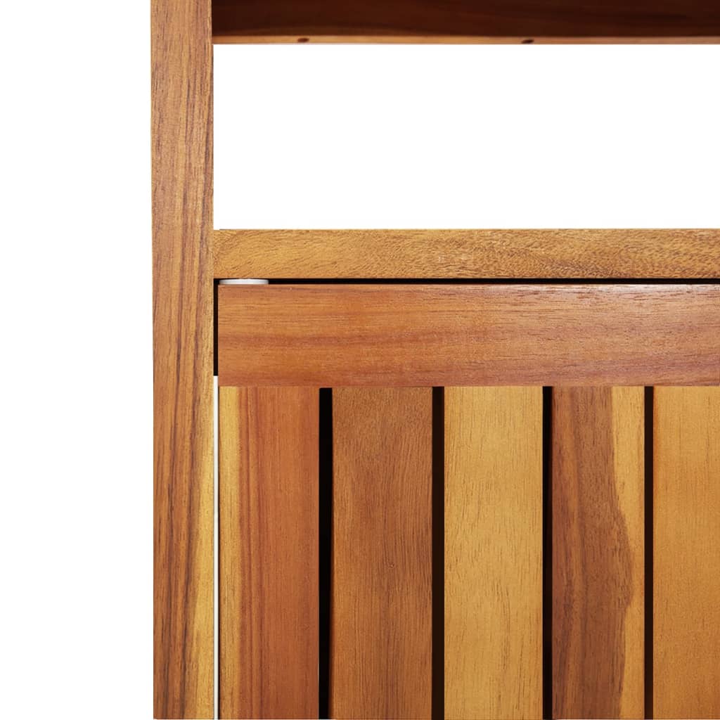 vidaXL Ogrodowy stolik konsolowy, 80x35x75 cm, lite drewno akacjowe