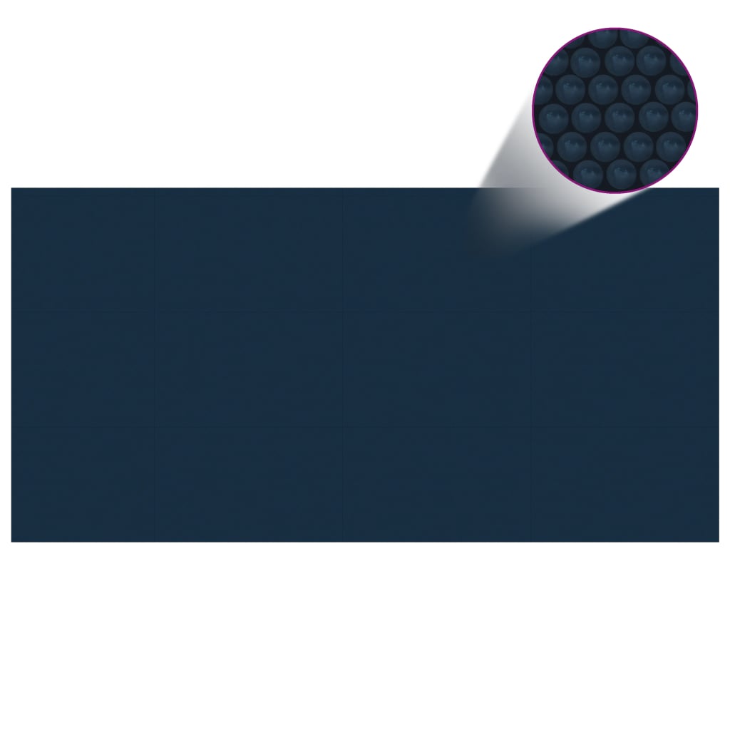 vidaXL Pływająca pokrywa solarna z PE, 975x488 cm, czarno-niebieska