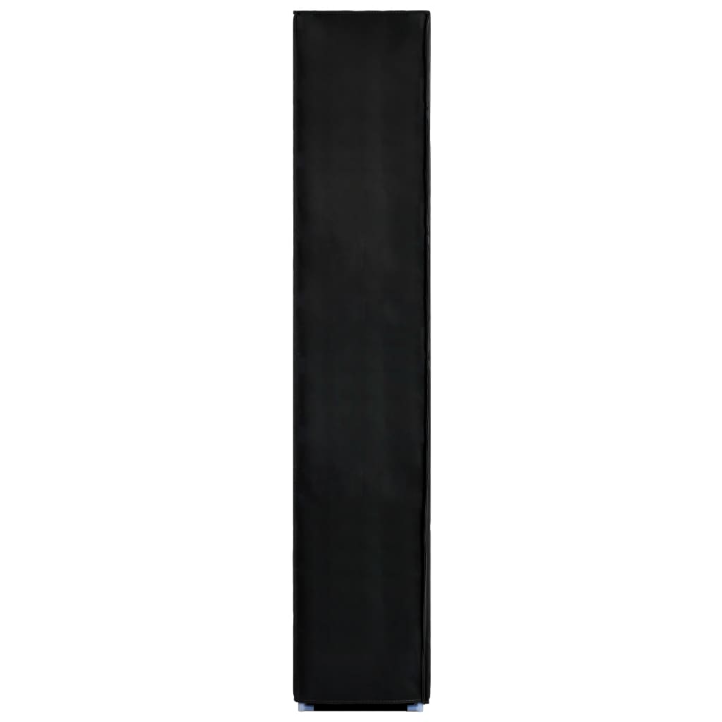 vidaXL Szafka na buty, czarna, 60 x 30 x 166 cm, tkanina