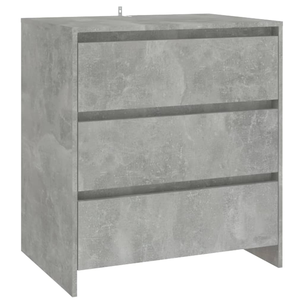 vidaXL 2-cz. szafka boczna, szarość betonu, materiał drewnopochodny