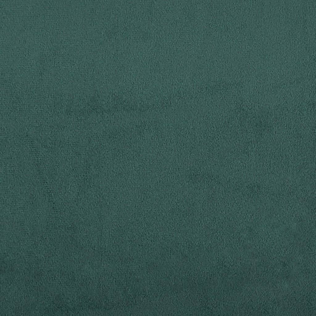 vidaXL Podnóżek, ciemnozielony, 60x50x41 cm, aksamit