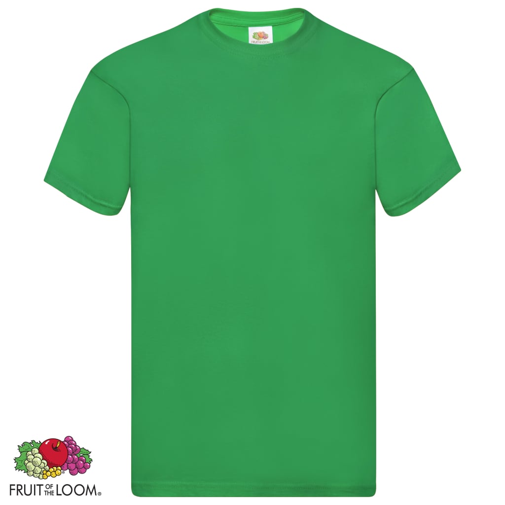 Fruit of the Loom Oryginalne T-shirty, 5 szt., zielone, 3XL, bawełna