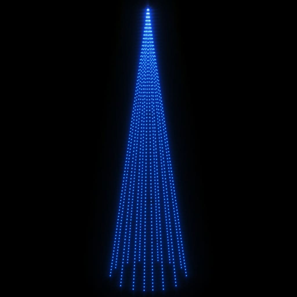 vidaXL Choinka do montażu na maszcie, 1134 niebieskich LED, 800 cm