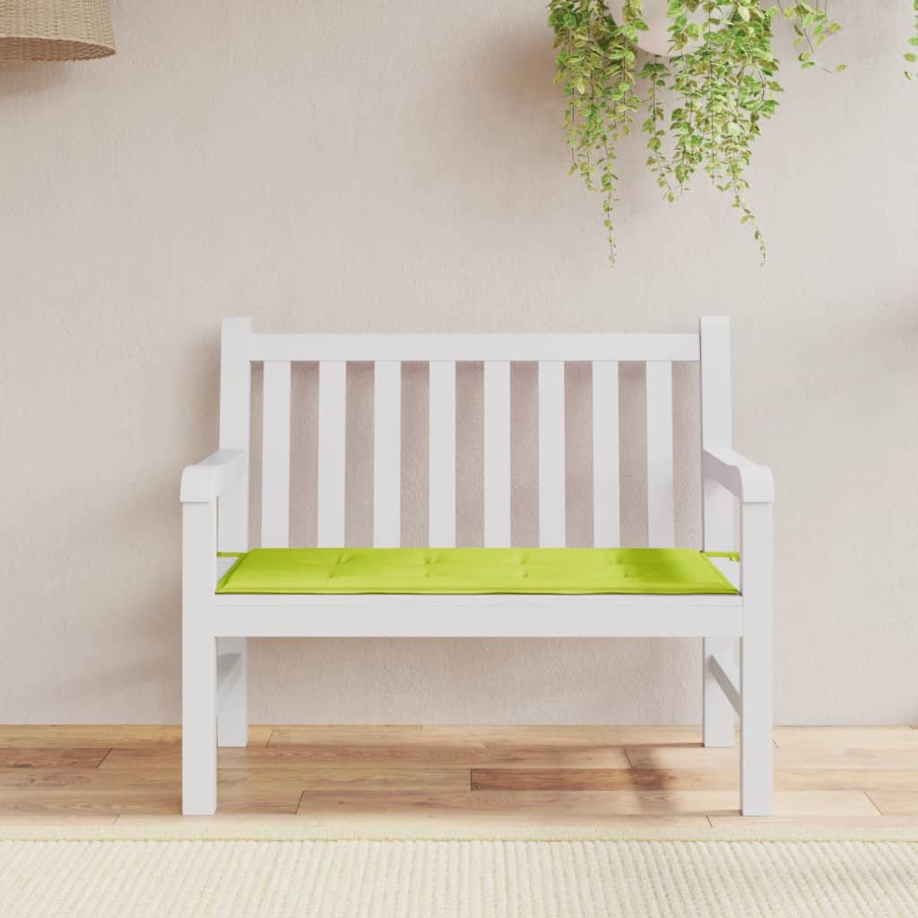 vidaXL Poduszka na ławkę ogrodową, zielona 100x50x3 cm, tkanina Oxford