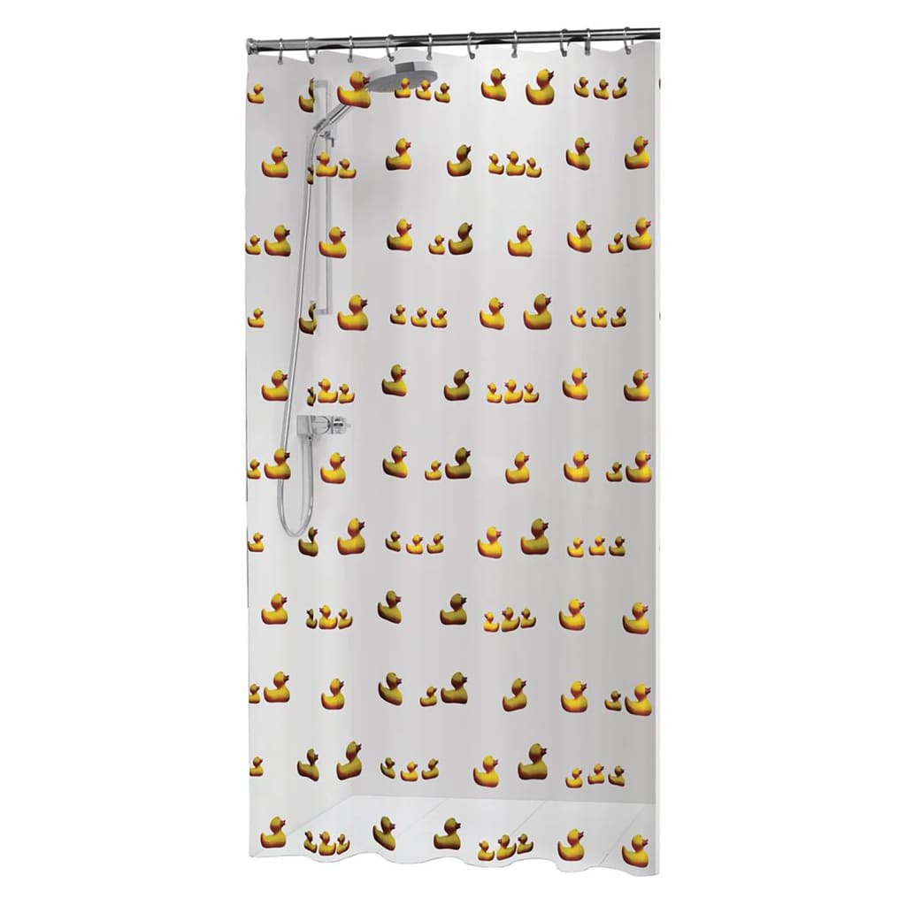 Sealskin Zasłona prysznicowa Duckling, 180x200 cm, żółta