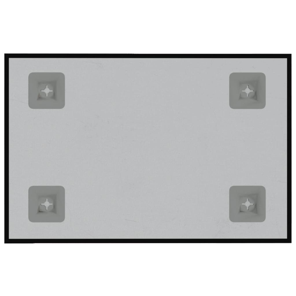 vidaXL Ścienna tablica magnetyczna, czarna, 40x30 cm, szkło hartowane