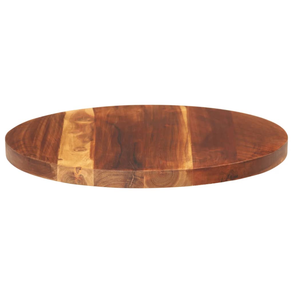 vidaXL Blat stołu, lite drewno akacjowe, okrągły, 25-27 mm, 40 cm