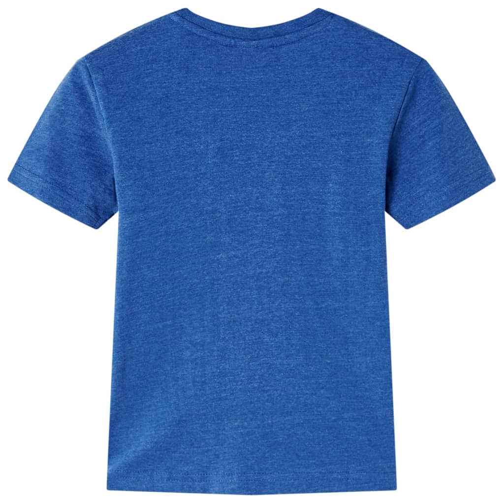 Koszulka dziecięca, ciemnoniebieski melanż, 92