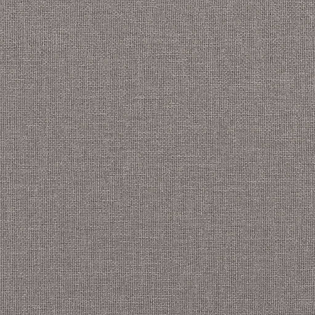vidaXL Rama łóżka z zagłówkiem, kolor taupe, 180x200 cm, obita tkaniną