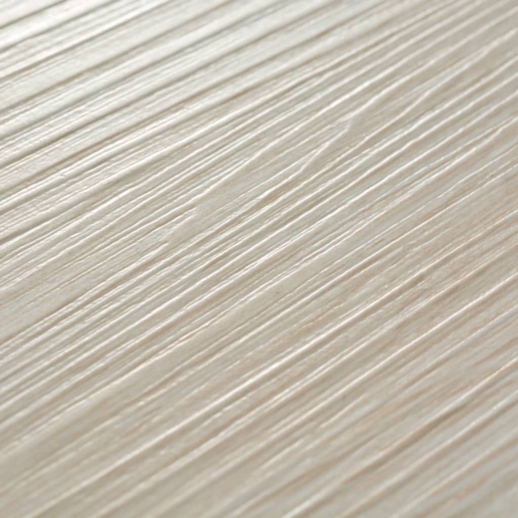vidaXL Samoprzylepne panele podłogowe z PVC, 5,02 m², 2 mm, biały dąb
