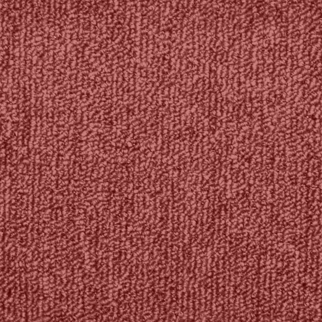 vidaXL Nakładki na schody, 15 szt., czerwone, 65x24x4 cm
