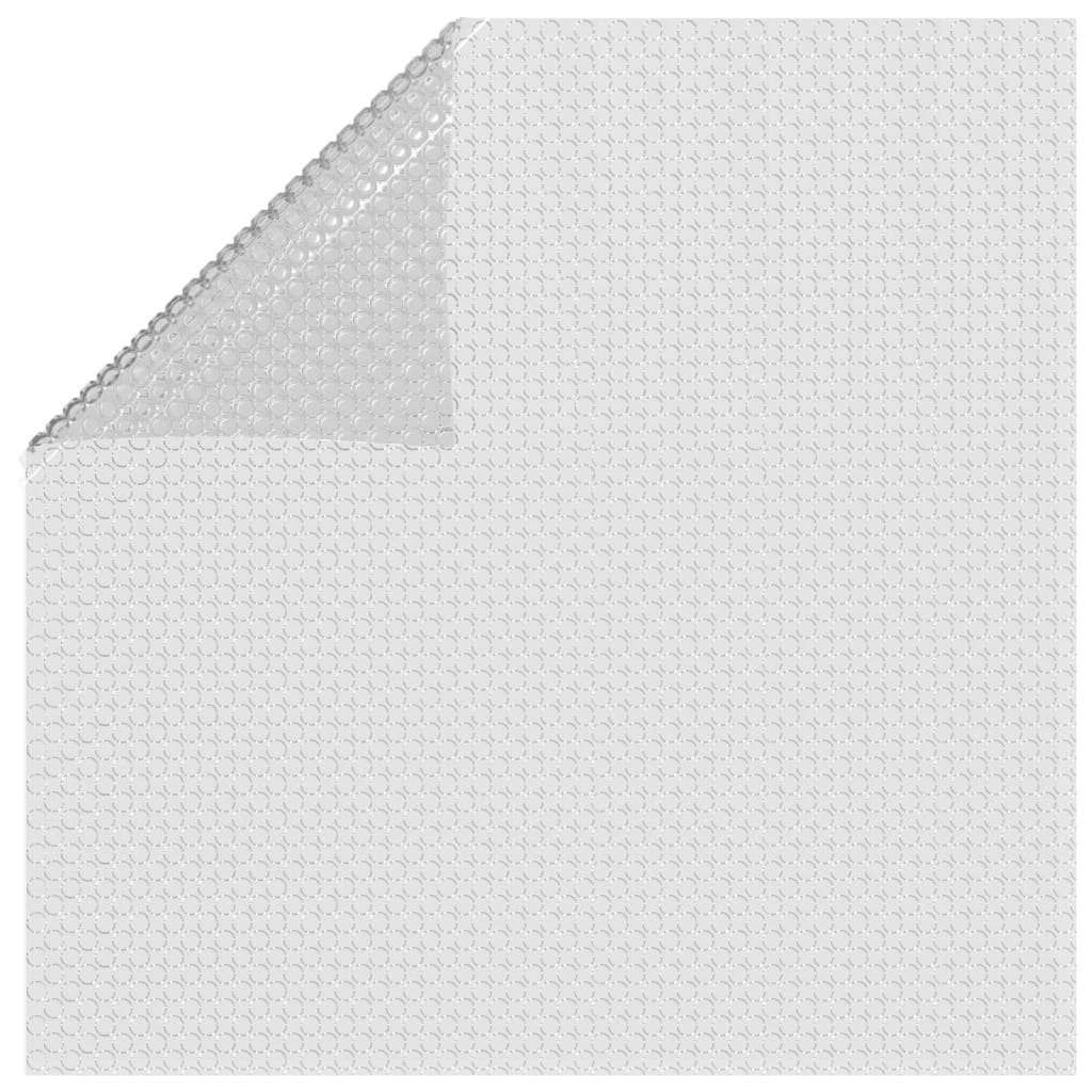 vidaXL Pływająca folia solarna z PE, 450x220 cm, szara