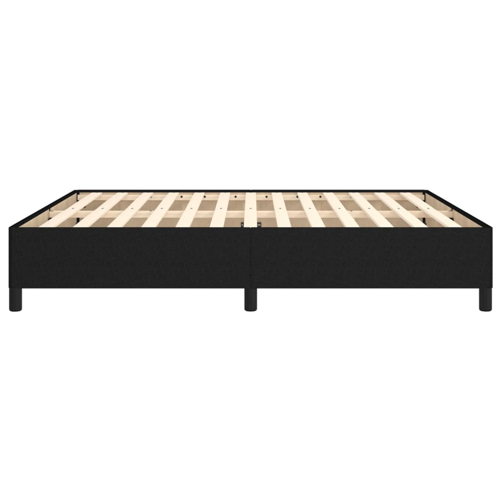 vidaXL Rama łóżka, czarna, 180x200 cm, obita tkaniną