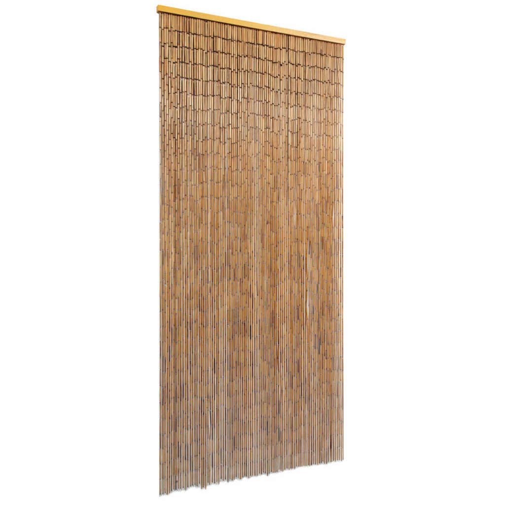 vidaXL Bambusowa kurtyna, zasłona na drzwi 90x200 cm