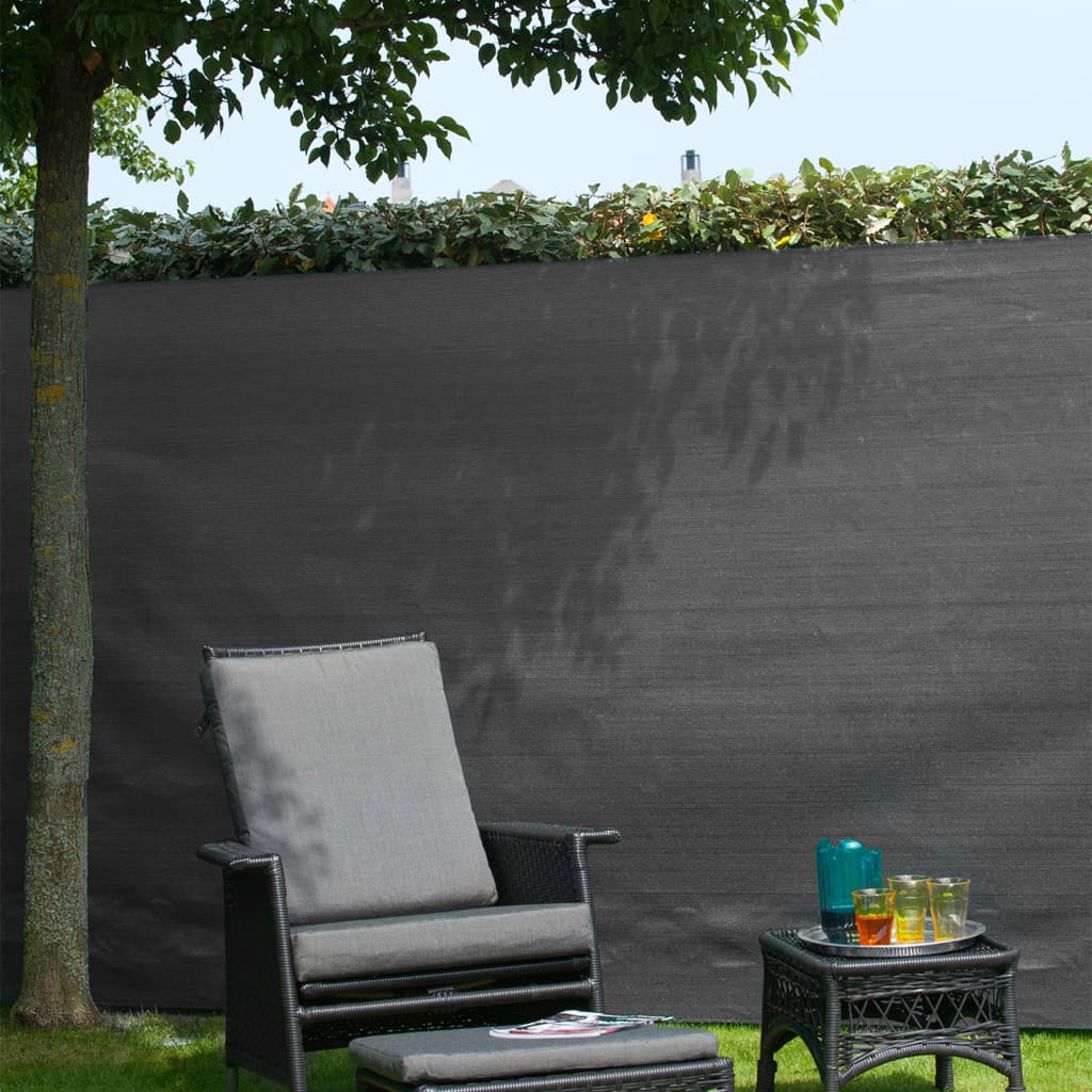 Nature Osłona ogrodowa, PE, 1,2 x 5 m, antracytowa