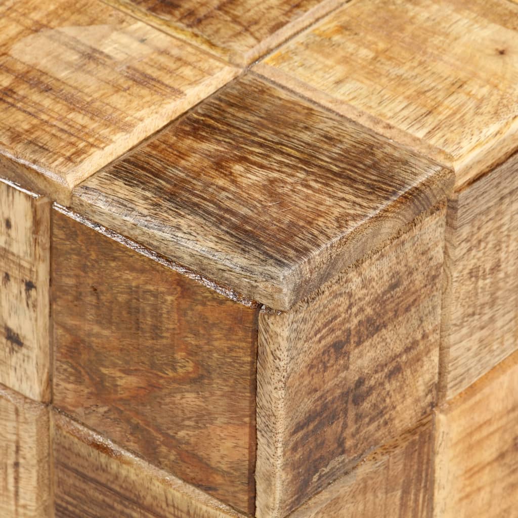 vidaXL Stoliki kawowe, 2 szt., w formie bloków, surowe drewno mango