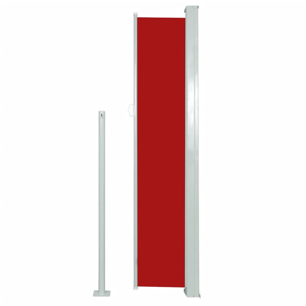 vidaXL Markiza boczna na taras, 160 x 300 cm, czerwona