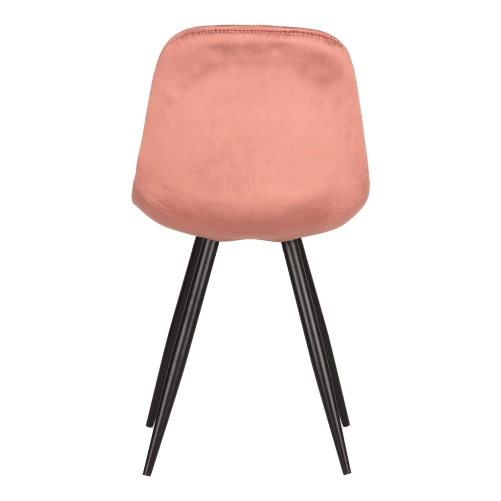 LABEL51 Krzesła stołowe Capri, 2 szt., 46x56x88 cm, zgaszony róż