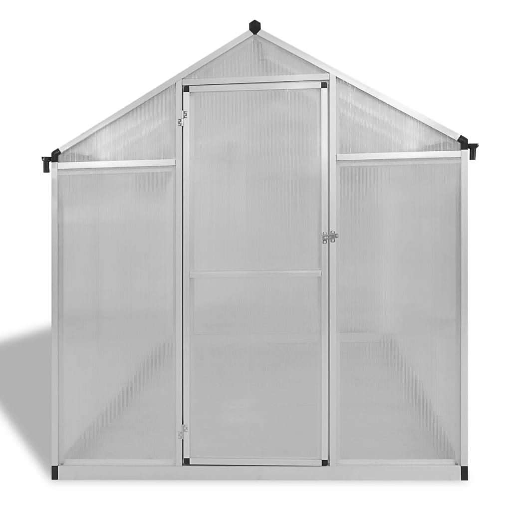 vidaXL Szklarnia ogrodowa ze wzmacnianą aluminiową ramą, 4,6 m²