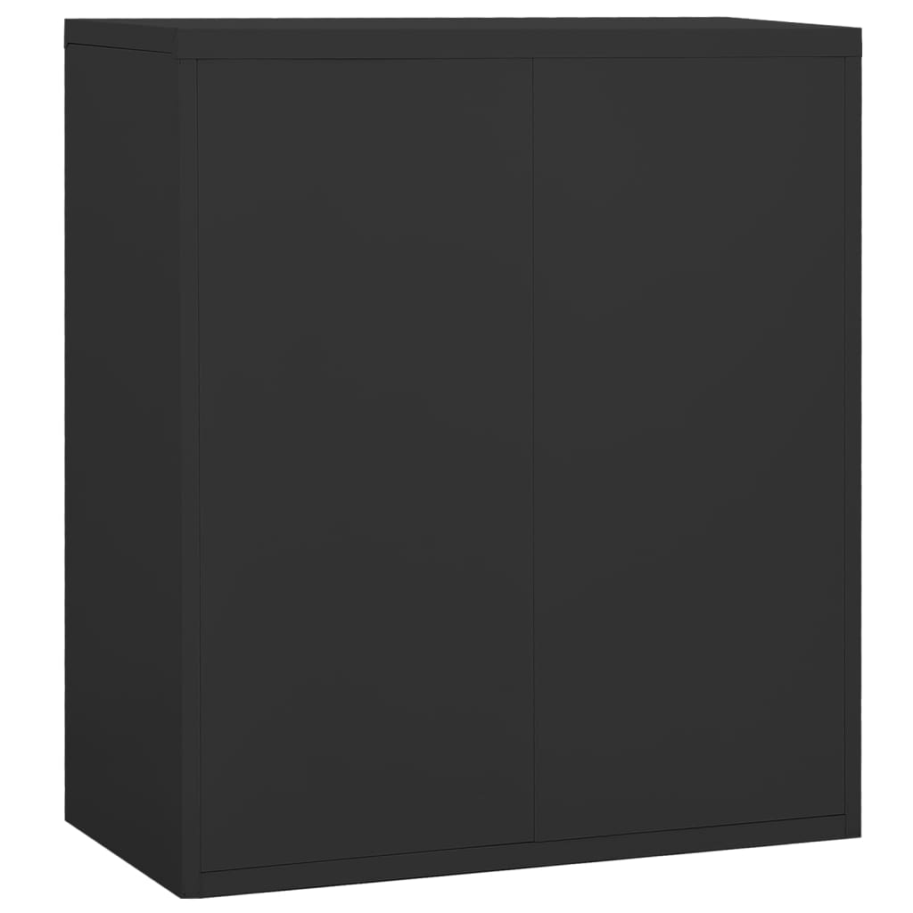 vidaXL Szafka kartotekowa, antracytowa, 90x46x103 cm, stalowa