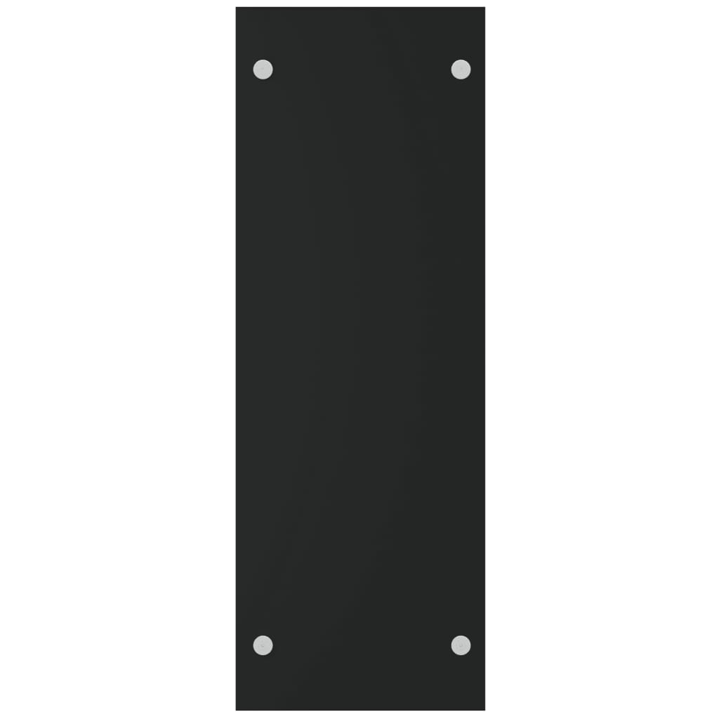 vidaXL Stojak na drewno opałowe, czarny, 40x35x100 cm, szkło hartowane
