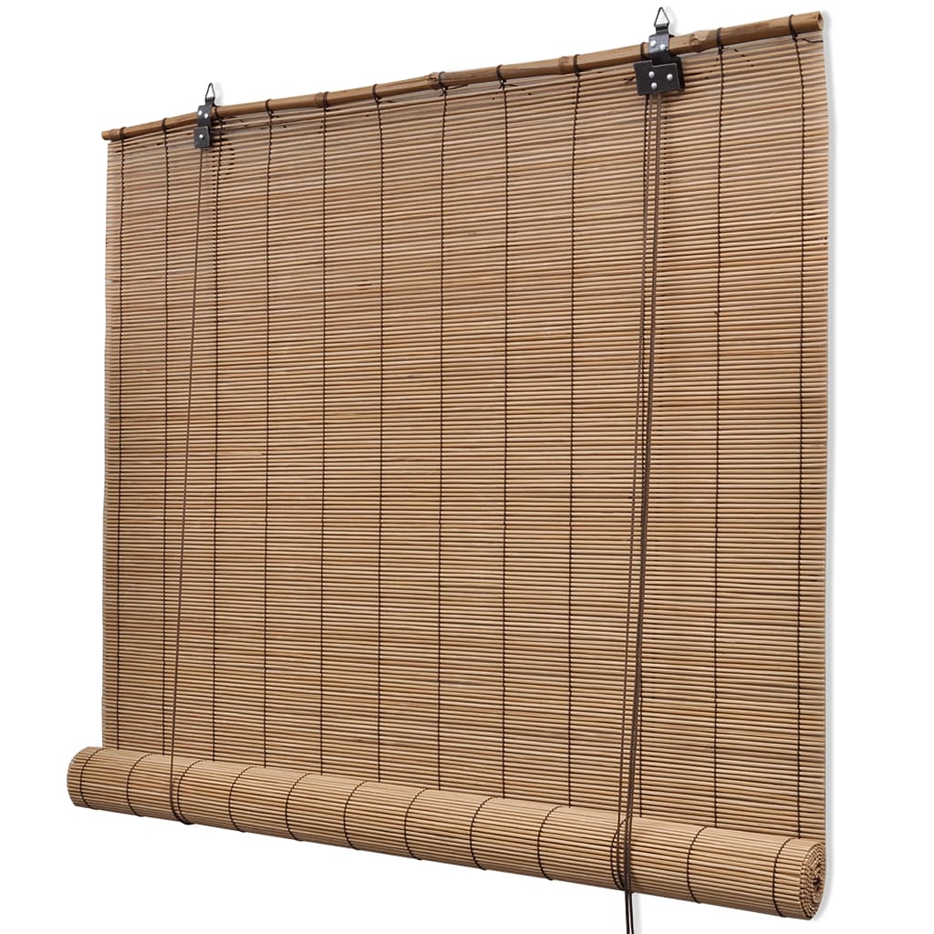 vidaXL Rolety bambusowe, 150 x 220 cm, brązowe