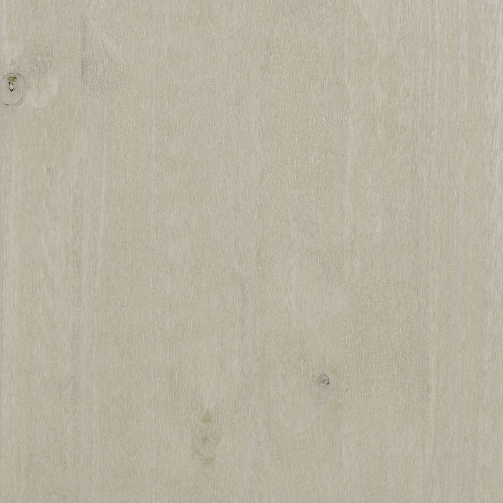 vidaXL Komoda, biała, 113x40x80 cm, lite drewno sosnowe