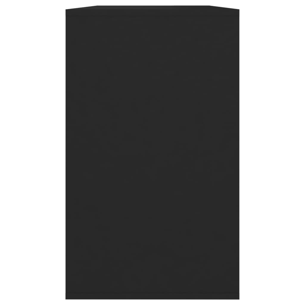 vidaXL Szafka, czarna, 120x41x75 cm, płyta wiórowa