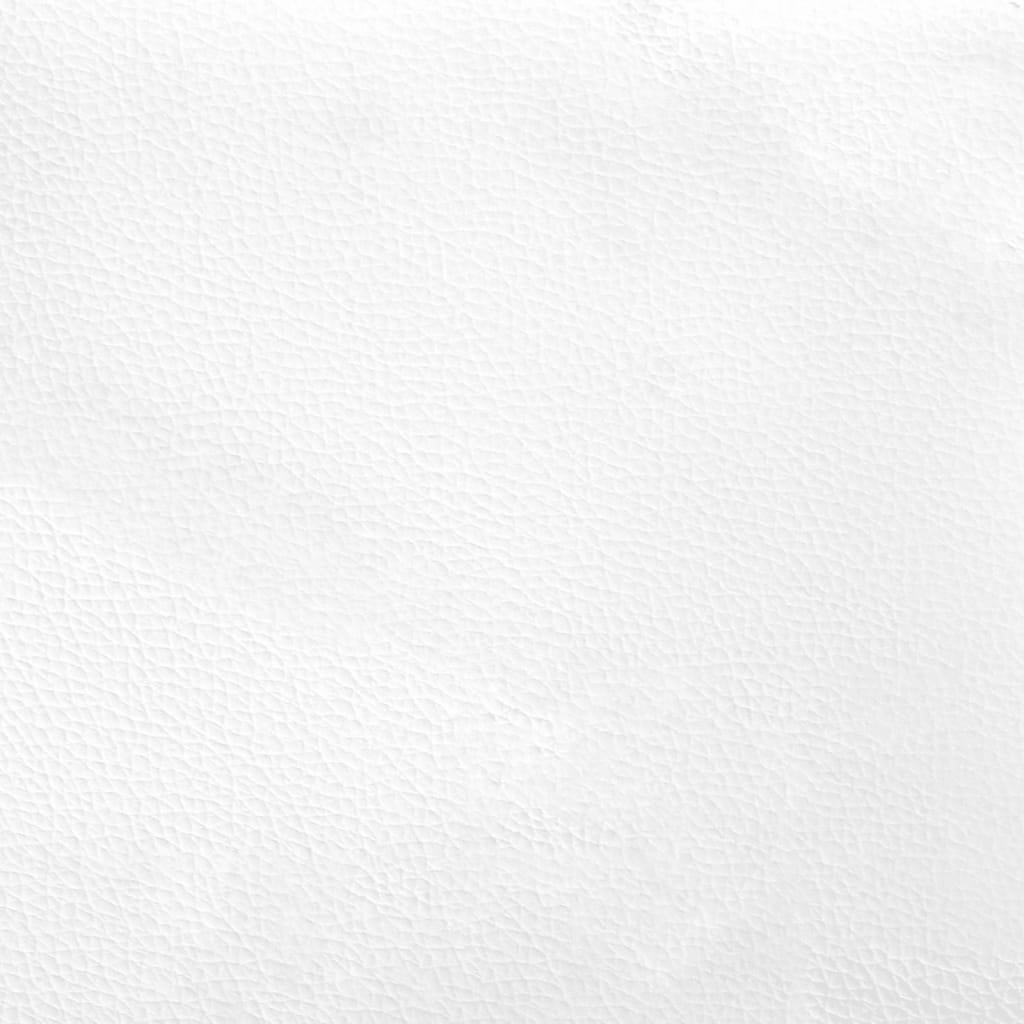 vidaXL Poduszka na wezgłowie, biała, 80 cm, sztuczna skóra